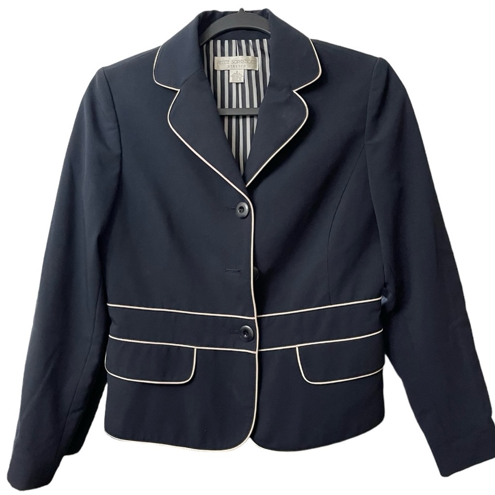 Blazer navy blue with lining Size 2P